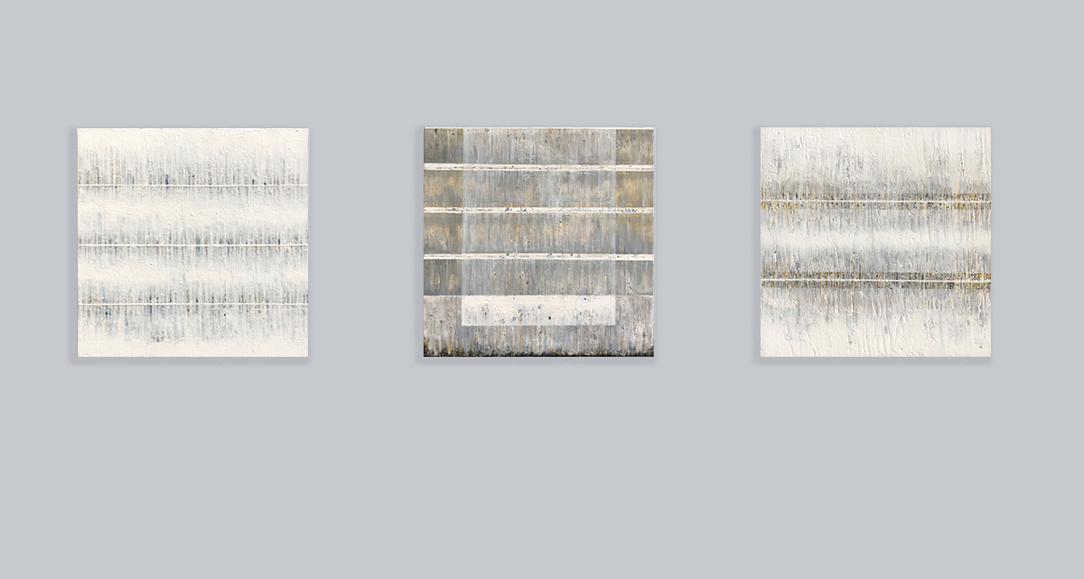 3 acrylic paintings